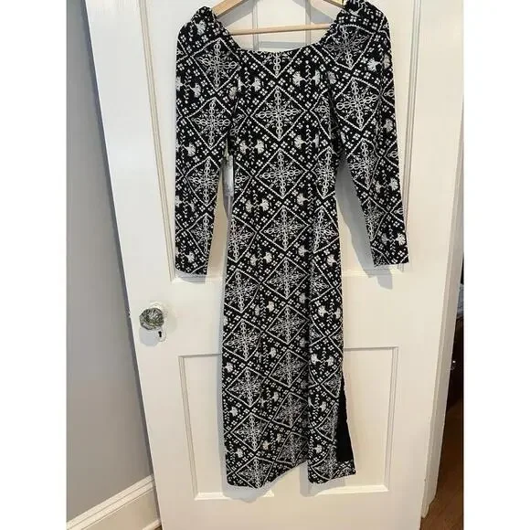 Tuckernuck Hyacinth House Sabrina Square Neck Midi Dress NWT XXS 2XS - Picture 6 of 6